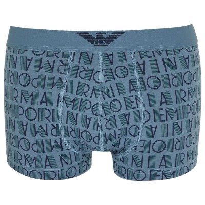 боксерки,мъжко,бельо,emporio,armani,all,over,logo,trunk,boxers,blue,(grey)