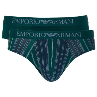 мъжко,бельо,emporio,armani,classic,pattern,mix,slips,2,units,green,(ea,stripe,green)
