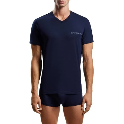 тениска,мъжки,тениски,emporio,armani,core,logoband,short,sleeve,v,neck,t,shirt,2,units,blue,(blue,blue)
