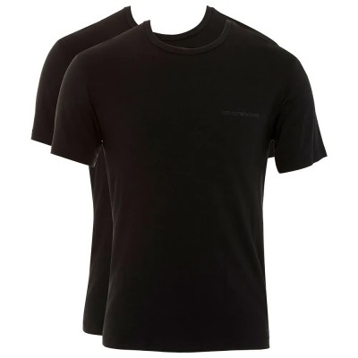 тениска,мъжки,тениски,emporio,armani,eco,viscose,short,sleeve,t,shirt,2,units,black,(black,white)