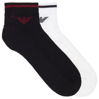 чорапи,мъжки,чорапи,emporio,armani,em000538,af18275,socks,white,black,(white,black)