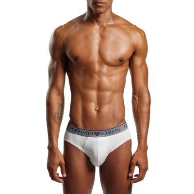 мъжко,бельо,emporio,armani,endurance,slips,2,units,white,(navy,white)