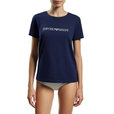 тениска,дамски,тениски,emporio,armani,everyday,cotton,short,sleeve,t,shirt,blue,(blue)