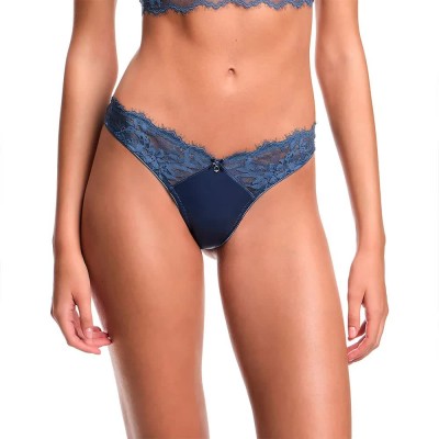 дамско,бельо,дамски,бикини,и,танкини,emporio,armani,satin,lace,brazilian,panties,blue,(vintage,blue)