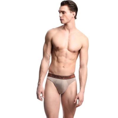 мъжко,бельо,emporio,armani,shiny,logoband,slips,beige