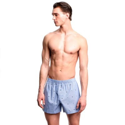 боксерки,мъжко,бельо,emporio,armani,logoed,pattern,woven,boxers,blue,(navy,eagle)