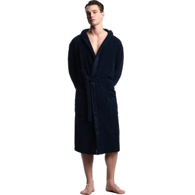 мъжки,халати,emporio,armani,sponge,bathrobe,dressing,gown,navy
