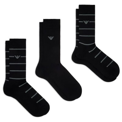 чорапи,мъжки,чорапи,emporio,armani,pattern,mix,socks,black,(strip,black,strip)