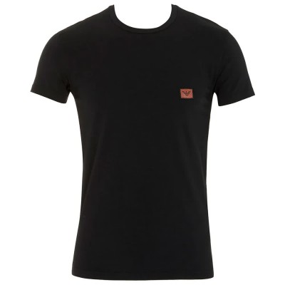 тениска,мъжки,тениски,emporio,armani,shiny,logoband,short,sleeve,t,shirt,black,(black)