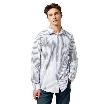 риза,с,дълъг,ръкав,мъжки,ризи,wrangler,1,pocket,regular,fit,long,sleeve,shirt,blue,oxford,(blue)