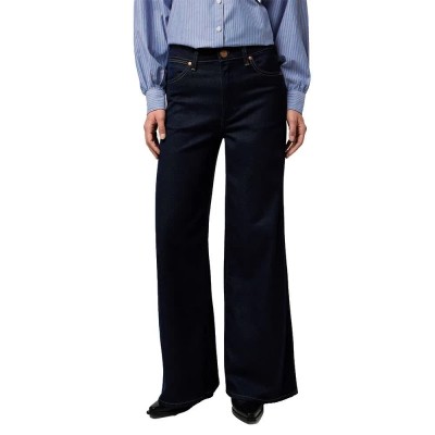 дънки,дамски,панталони,wrangler,canyon,loose,fit,jeans,denim,lines,(blue)