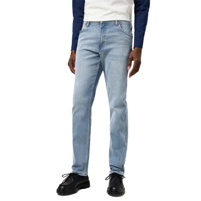 дънки,мъжки,панталони,wrangler,greensboro,regular,fit,jeans,light,grey,(blue)
