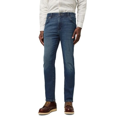 дънки,мъжки,панталони,wrangler,larston,slim,fit,jeans,marine,tint,(blue)