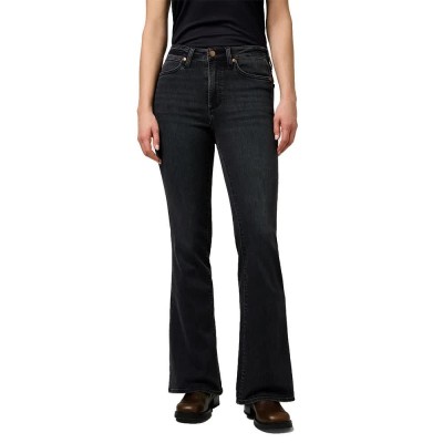 дънки,дамски,панталони,wrangler,montana,flare,fit,jeans,constellation,(black)