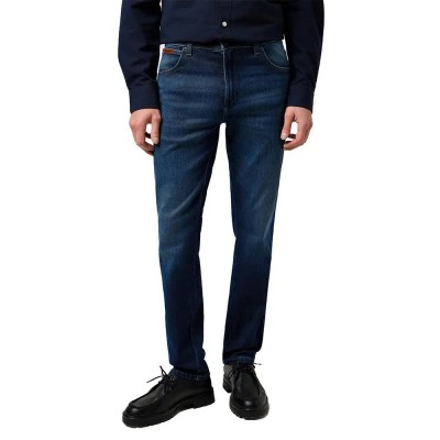 дънки,мъжки,панталони,wrangler,texas,slim,fit,jeans,fog,(blue)