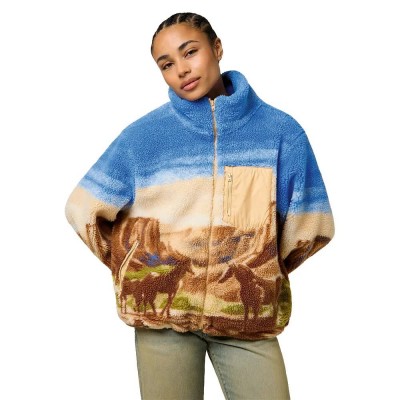 яке,дамски,якета,и,палта,wrangler,transitional,fleece,jacket,canyon,(blue)