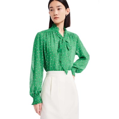 дамски,блузи,дамски,ризи,lily,chic,chiffon,sun,shirt,irish,green,(green)