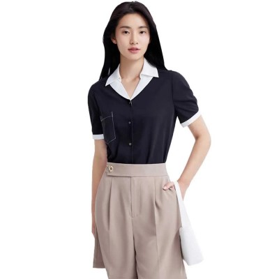 дамски,блузи,дамски,ризи,lily,colorful,draped,shirt,black