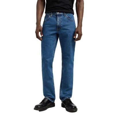 дънки,мъжки,панталони,lee,brooklyn,classic,straight,fit,jeans,belmont,(blue)