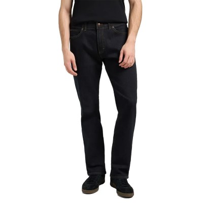 дънки,мъжки,панталони,lee,mvp,regular,straight,fit,jeans,new,rinse,(black)