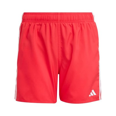 бански,гащета,детски,бански,костюми,adidas,3,stripes,swimming,shorts,red,(pure,ruby,white)