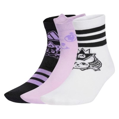 чорапи,детски,чорапи,adidas,bubbles,crew,socks,3,units,multicolor,(white,black,powder,plum)