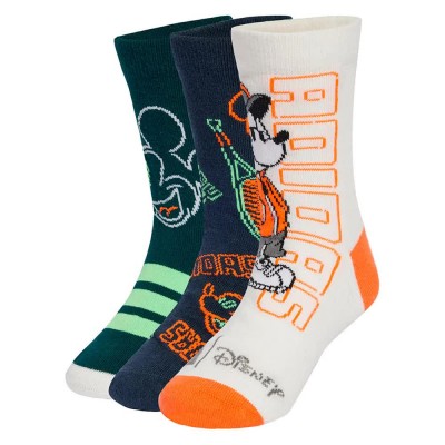 чорапи,детски,чорапи,adidas,disney,mickey,mouse,crew,socks,white,blue,(off,white,aurora,ink,aurora,ivy)