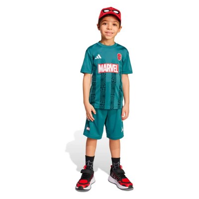 детски,екипи,детски,облекла,за,момчета,adidas,marvel,spider,man,tee,set,preloved,teal,white,(blue)