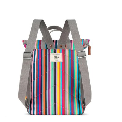 раница,раници,roka,london,canfield,b,recycled,canvas,backpack,multi,stripe,(multicolor)