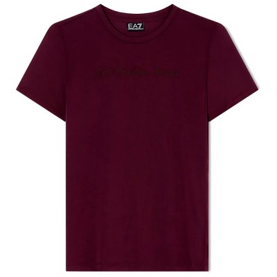 тениска,дамски,тениски,ea7,emporio,armani,train,athletic,velour,short,sleeve,t,shirt,bordeaux,(red)