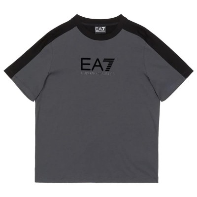 тениска,детски,тениски,ea7,emporio,armani,train,athletic,colour,block,short,sleeve,t,shirt,grey,(grey)