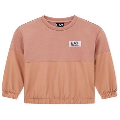 блуза,детски,блузи,ea7,emporio,armani,train,contemporary,sport,sweatshirt,orange,(brownie)