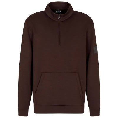 блуза,мъжки,пуловери,ea7,emporio,armani,train,core,vi,pl,half,zip,sweatshirt,brown,(brown,torte)