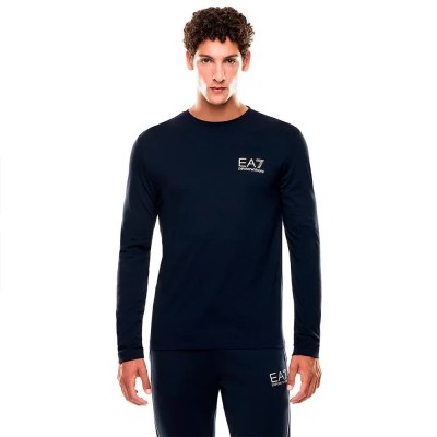 тениска,мъжки,тениски,ea7,emporio,armani,train,gold,label,vi,pa,long,sleeve,t,shirt,blue,(navy)