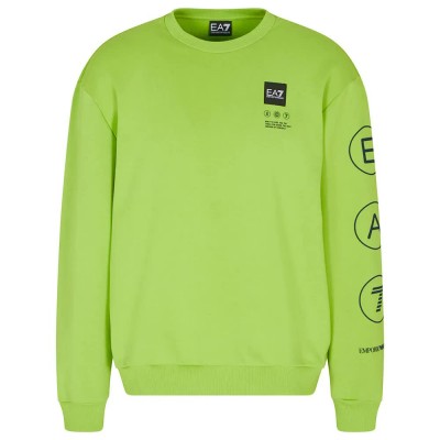 блуза,мъжки,пуловери,ea7,emporio,armani,train,logo,series,coft,writings,sweatshirt,green,u7116,(green)