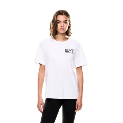 тениска,дамски,тениски,ea7,emporio,armani,train,logo,series,sequins,crossover,short,sleeve,t,shirt,white,(white)