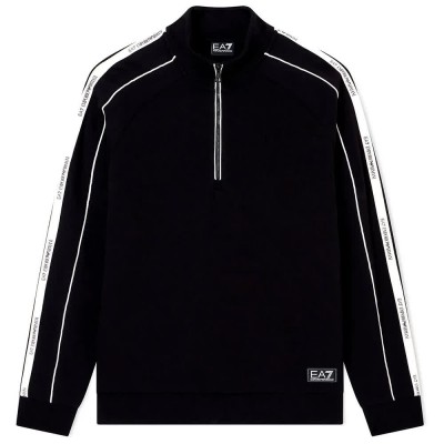 блуза,мъжки,пуловери,ea7,emporio,armani,train,logo,series,tape,br,half,zip,sweatshirt,black,(black)