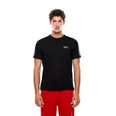 тениска,мъжки,тениски,дамски,тениски,ea7,emporio,armani,train,logo,series,tape,co,short,sleeve,t,shirt,black,(black)