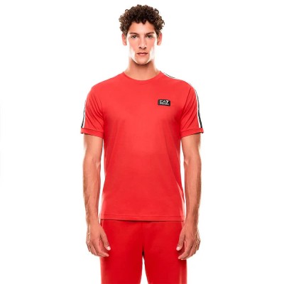 тениска,мъжки,тениски,ea7,emporio,armani,train,logo,series,tape,co,short,sleeve,t,shirt,red,(cherry)