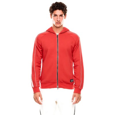 блуза,мъжки,пуловери,ea7,emporio,armani,train,logo,series,tape,full,zip,sweatshirt,red,orange,(cherry)