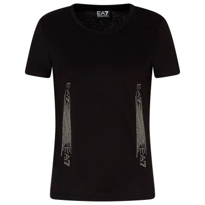 тениска,дамски,тениски,ea7,emporio,armani,train,logo,series,tape,short,sleeve,t,shirt,black,(black)