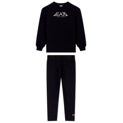 анцуг,детски,анцузи,ea7,emporio,armani,train,logo,series,tracksuit,black