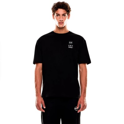 тениска,мъжки,тениски,ea7,emporio,armani,train,logo,series,writings,short,sleeve,t,shirt,black,(black)
