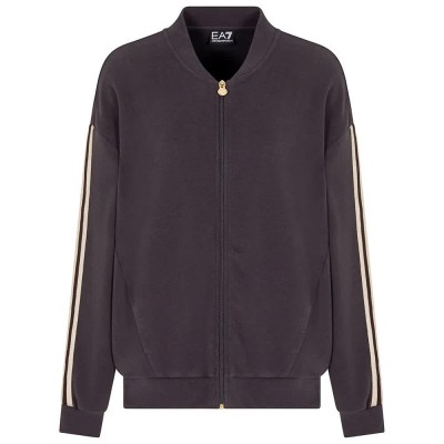 блуза,дамски,блузи,ea7,emporio,armani,train,sporty,4ever,full,zip,sweatshirt,grey