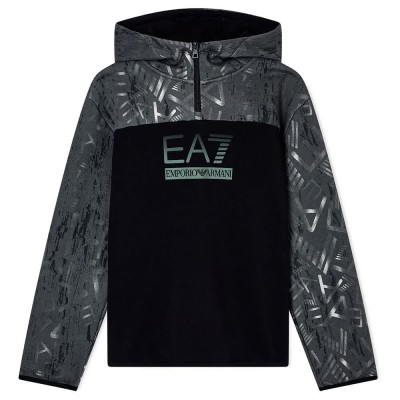 суичър,детски,блузи,ea7,emporio,armani,train,visibility,graphic,coft,hoodie,black