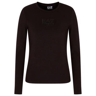 тениска,дамски,тениски,ea7,emporio,armani,train,visibility,long,sleeve,t,shirt,black