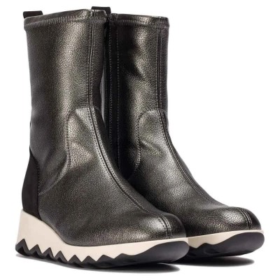 дамски,боти,дамски,високи,обувки,за,ходене,wonders,simón,14,booties,lead,black,(black)