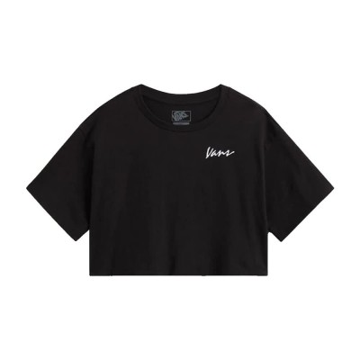 тениска,дамски,тениски,vans,classic,script,short,sleeve,t,shirt,black