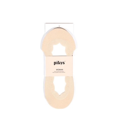 чорапи,дамски,чорапи,pikys,fantasy,openwork,low,cut,cotton,base,with,silicone,no,show,socks,2,pairs,beige