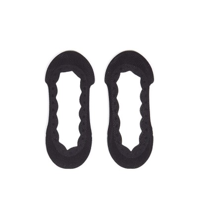 чорапи,дамски,чорапи,pikys,fantasy,openwork,low,cut,cotton,base,with,silicone,no,show,socks,2,pairs,black,(black)